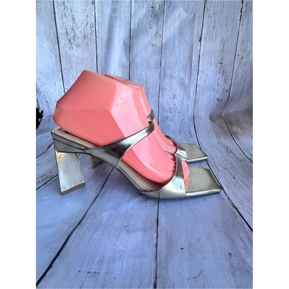 Senso Valeria heeled sandals in gold metallic leather